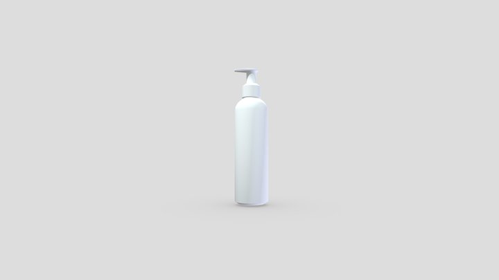 Low poly Cosmetic bottle 3D Model