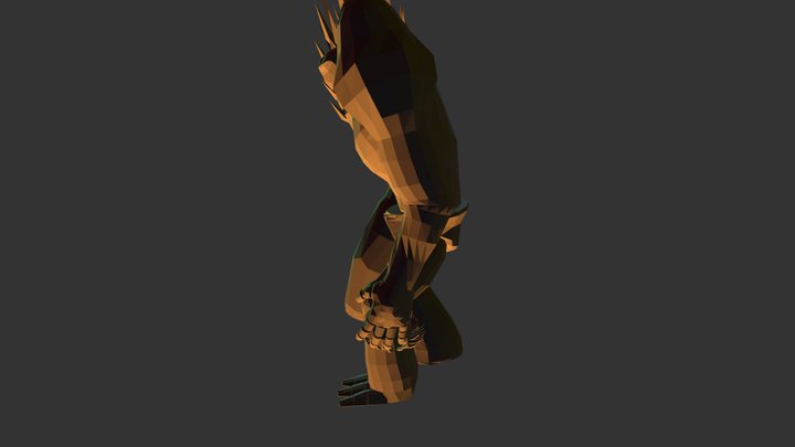 Throw Players of his chest Anim- Titan 3D Model