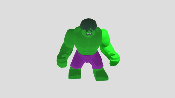 Lego Hulk 3D Model
