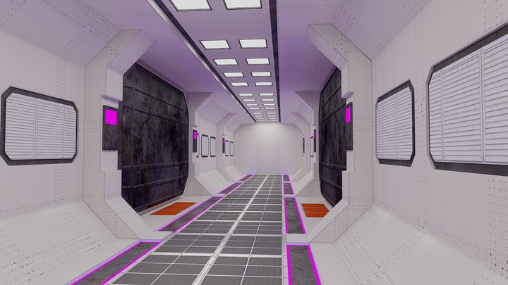 Sci-Fi Train Light Baked