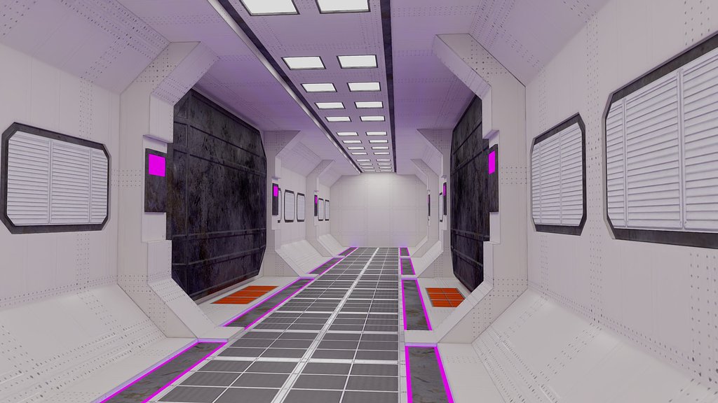 Sci-Fi Train Light Baked