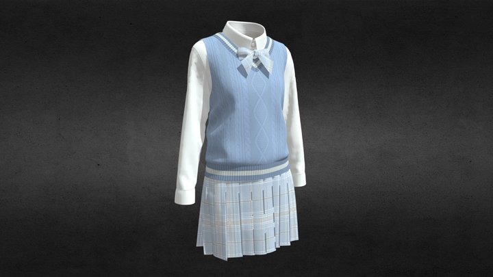 Jk School Uniform 4 3D Model
