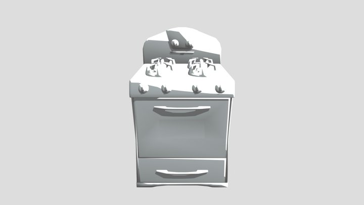 stove Hello Neighbor 3D Model