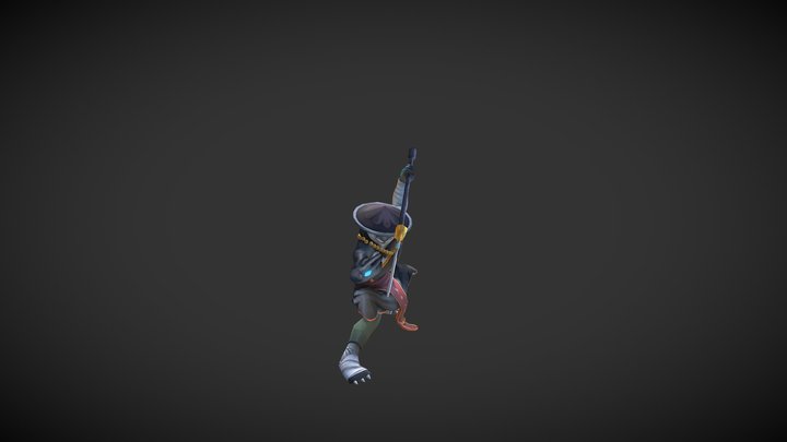 Panda EVO2 - Idle - Attack - Damage 3D Model