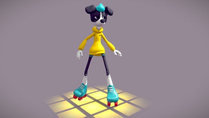 PJ Russell, Canine DJ 3D Model