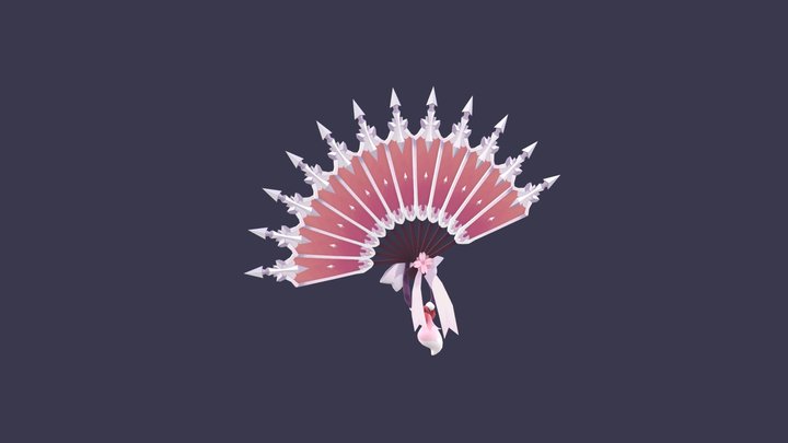 Cherry Blossom Weapon 3D Model