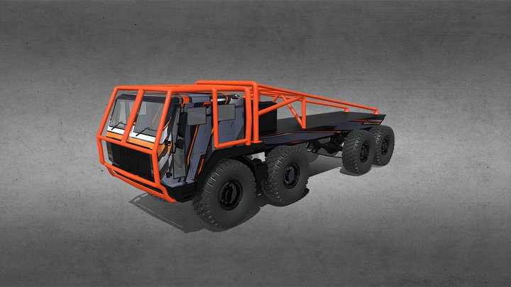 Heavy Duty Off Road Truck 3D Model