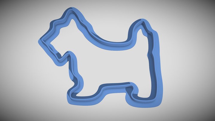 Dog Cookie Cutter – Modello 3D gratuito STL