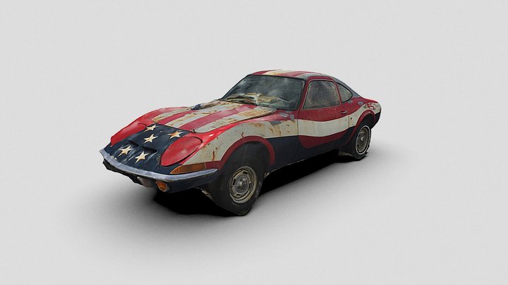 1970 Opel GT #3DST51 – Modello 3D gratuito STL