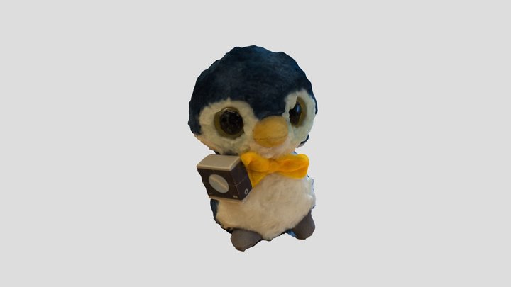 Pingui cute photographer 3D Model