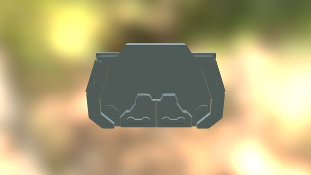 Sci-Fi Door 3D Model
