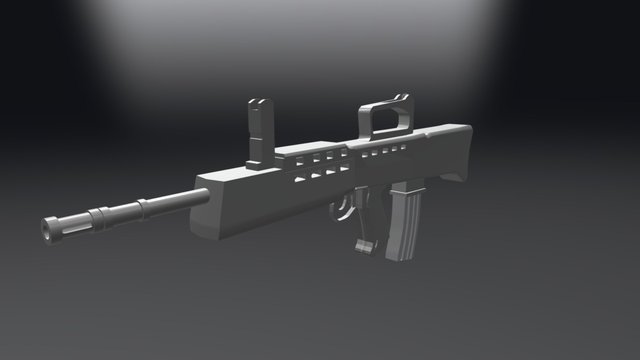 Assault Weapon 3D Model