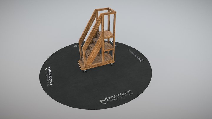 3d Escalera Móvil 3D Model