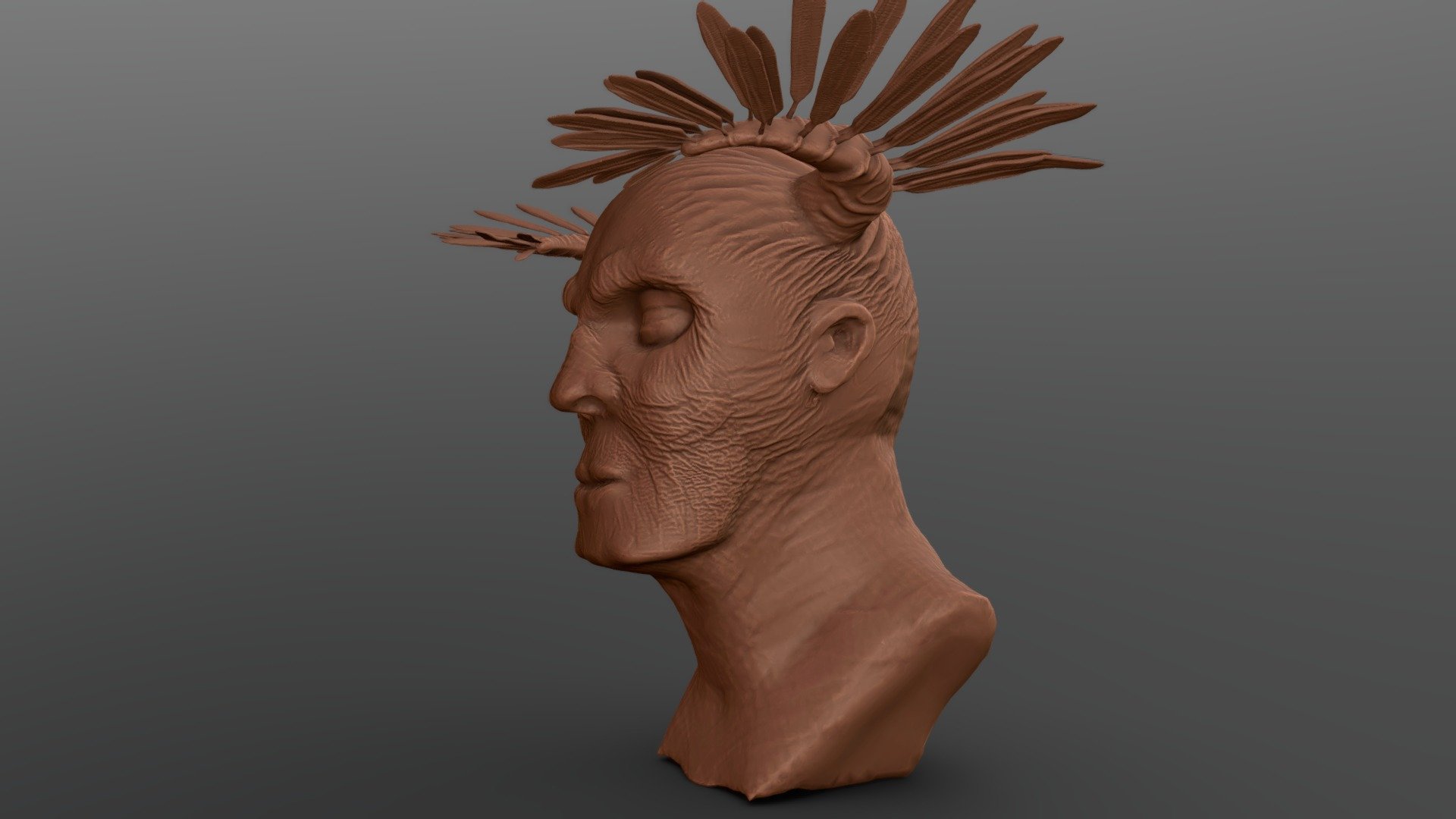 SculptJanuary2021 - Day 17 - Deep Wrinkles