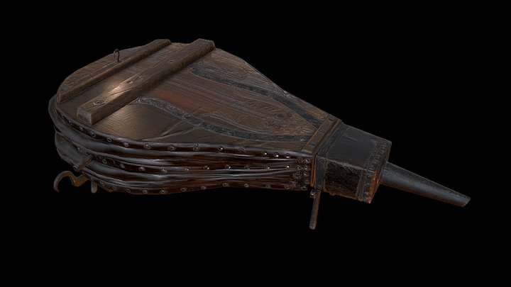 Old Blacksmith Bellows 3D Model