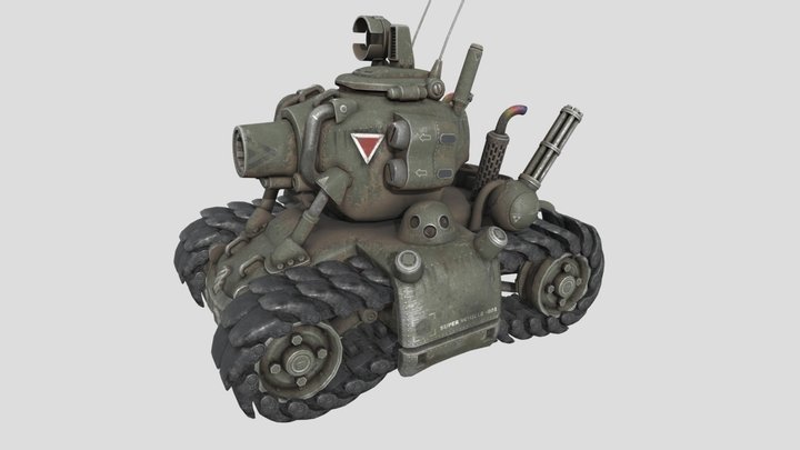 Metal Slug Tank 3D Model