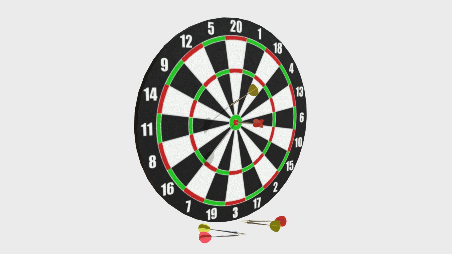 Darts with target 1 - Buy Royalty Free 3D model by FrancescoMilanese ...