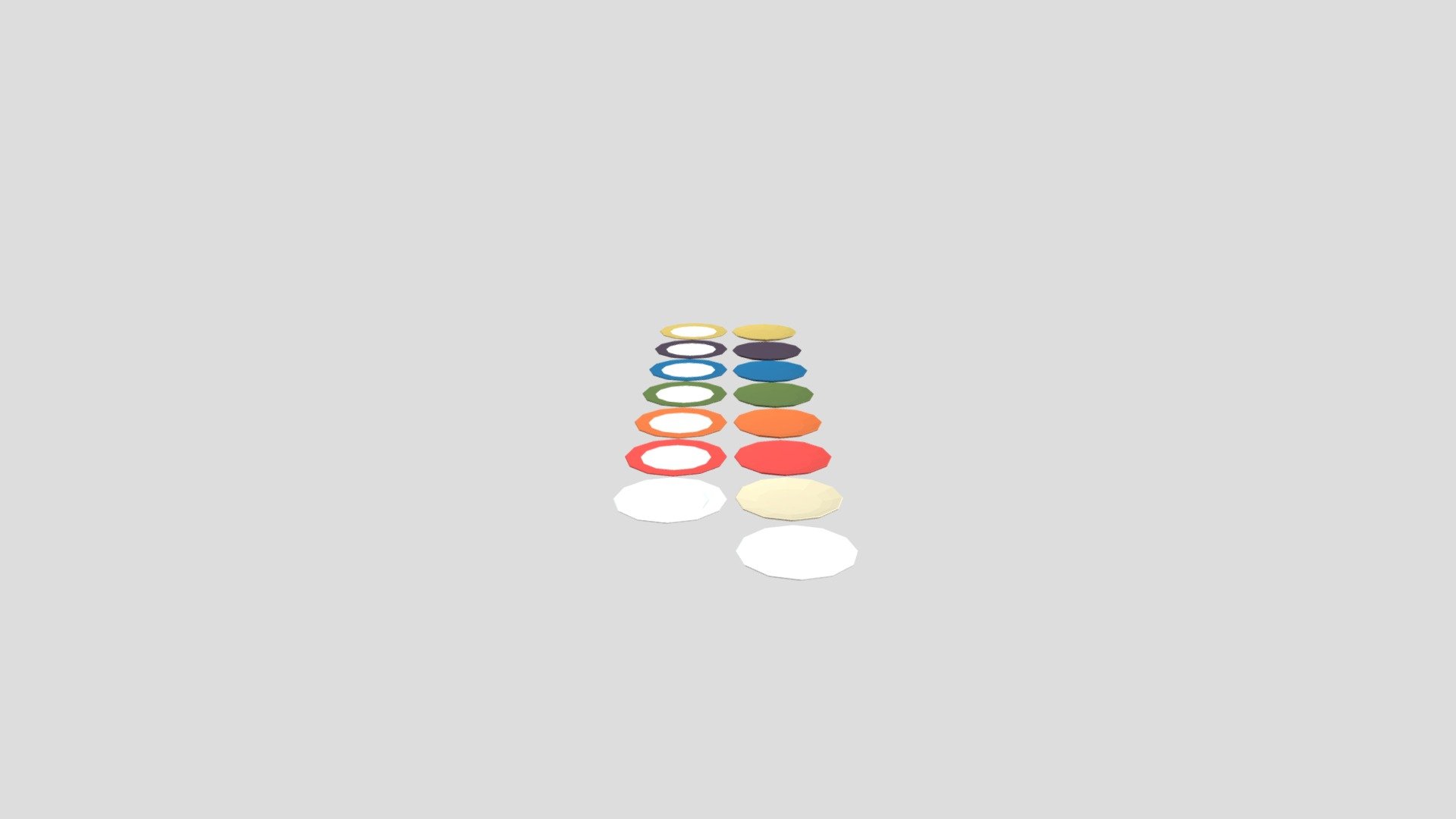Various plates from Poly by Google