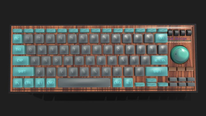 Mechanical Keyboard 3D Model