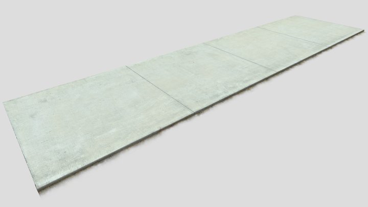New Concrete Footpath 3D Model