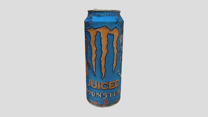 Monster Energy Drink Mango 3D Model