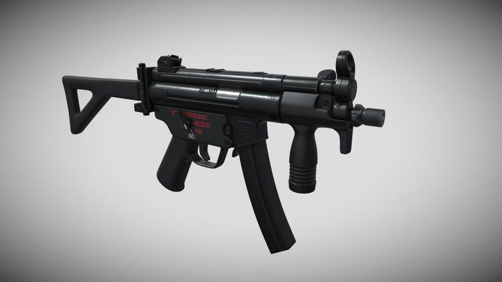 MP5-K 3D Model