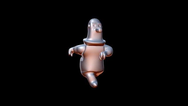 Man Test Run 3D Model