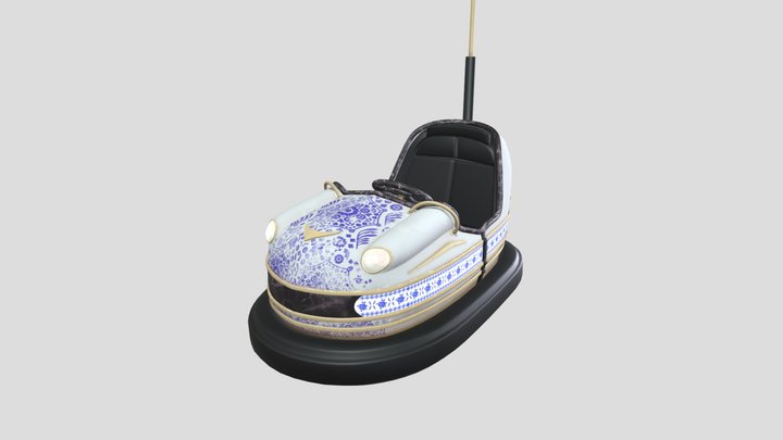 Porcelain bumper car 3D Model