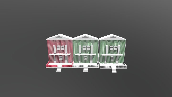 Casas Costa Nova - Aveiro 3D Model
