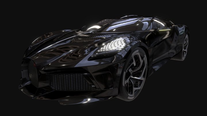 Bugatti La Voiture Noire 3D Model