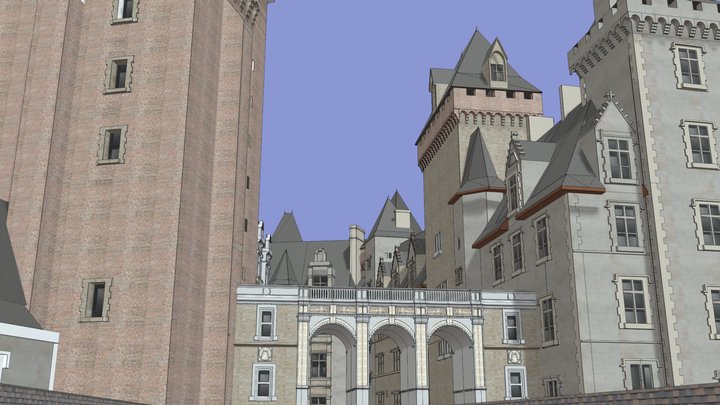Henri IV Castle 3D Model