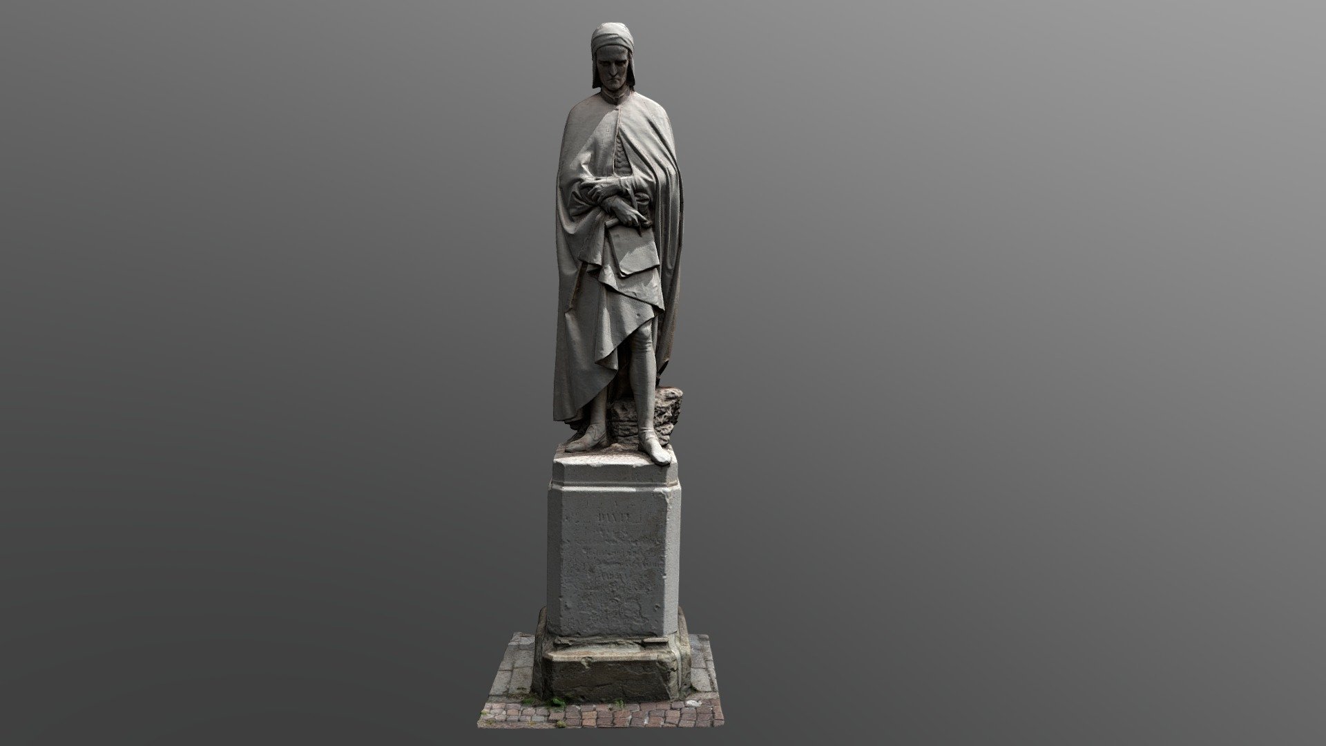 Monument of Dante Alighieri Download Free 3D model by Tonys 87