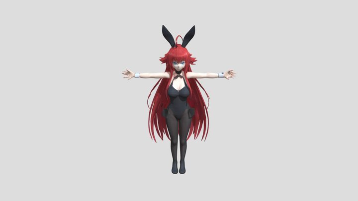 rias Bunny Night Out thicc ass 3D Model