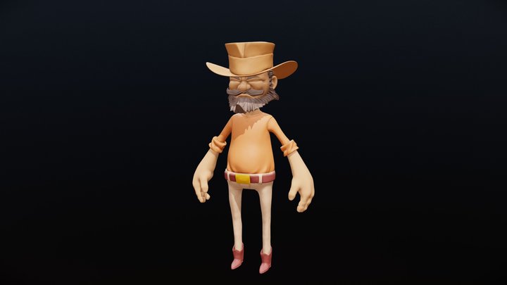 The Wrangler - CG Cookie Tutorial 3D Model