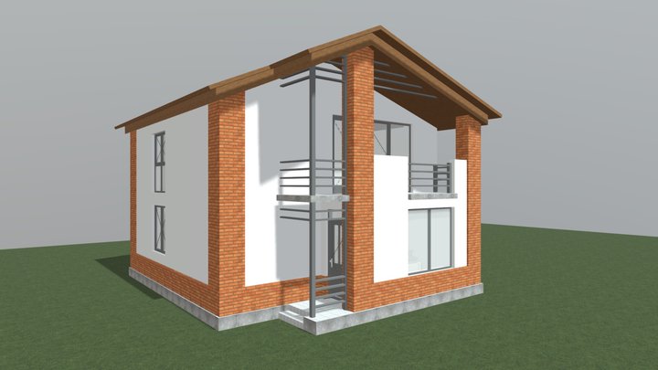 საცხოვრებელი სახლის პროექტი, აგარაკი 3D Model