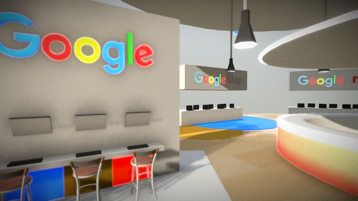 Google Booth 3D Model