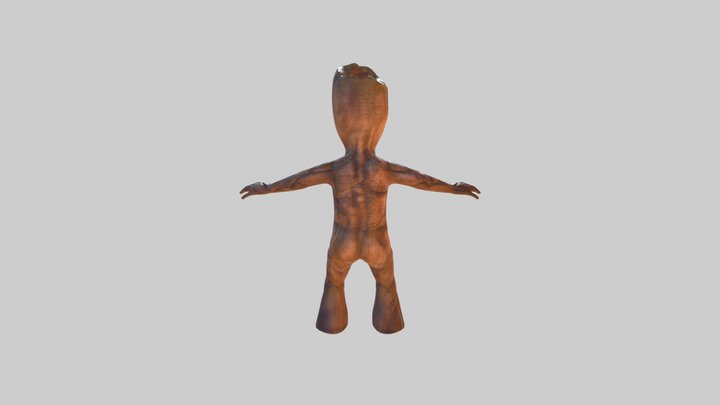 BabyGroot 3D Model