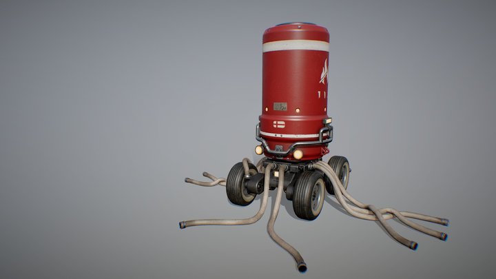 Fire Bot 3D Model