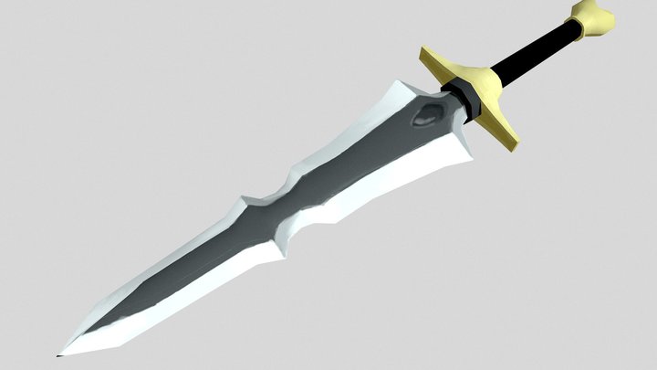 Ragnarok Blade - Handpainted Two-handed Sword 3D Model
