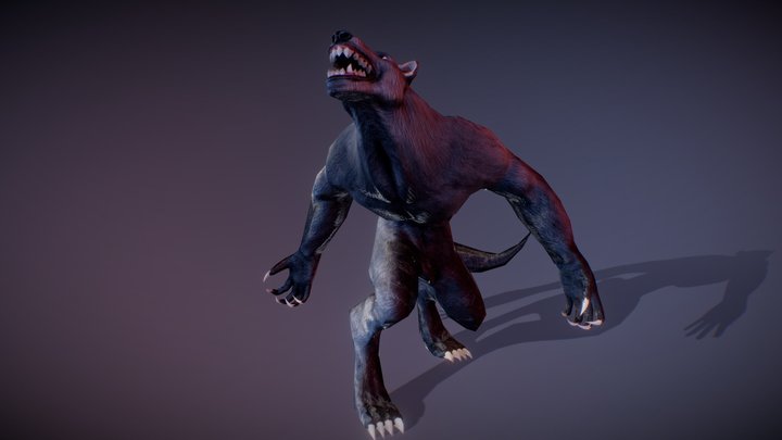 Werewolf - Game Character 3D Model