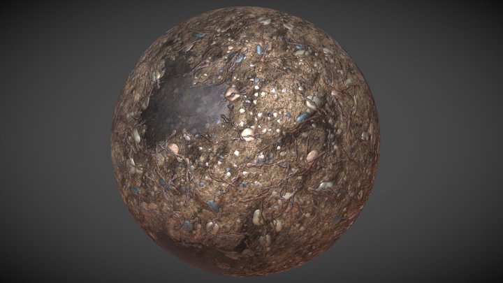 Dirt Ground Material 3D Model
