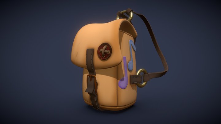 Musician Backpack 3D Model
