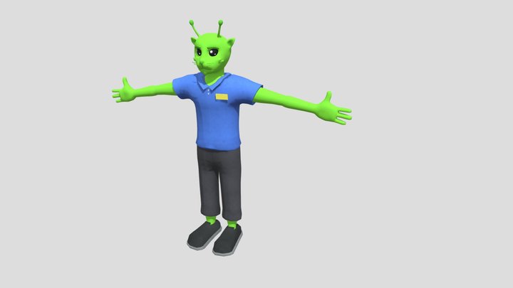Distromega - Employee Cat 3D Model