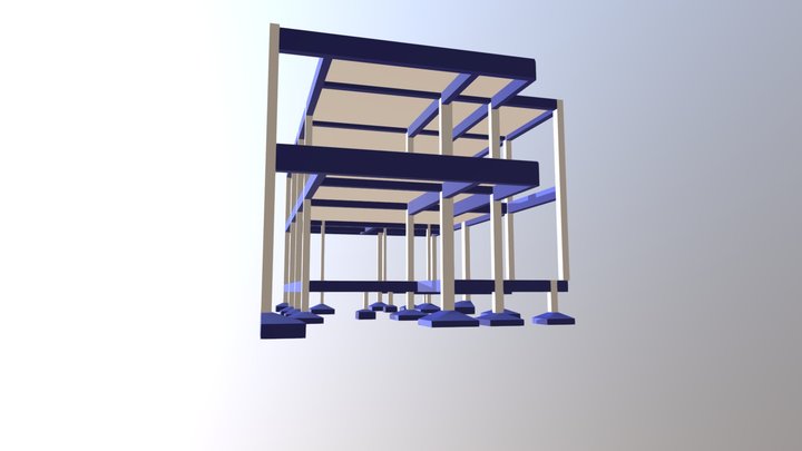Projeto Estrutural Concluído 3D Model
