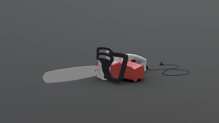 electric saw - Middle forms 3D Model