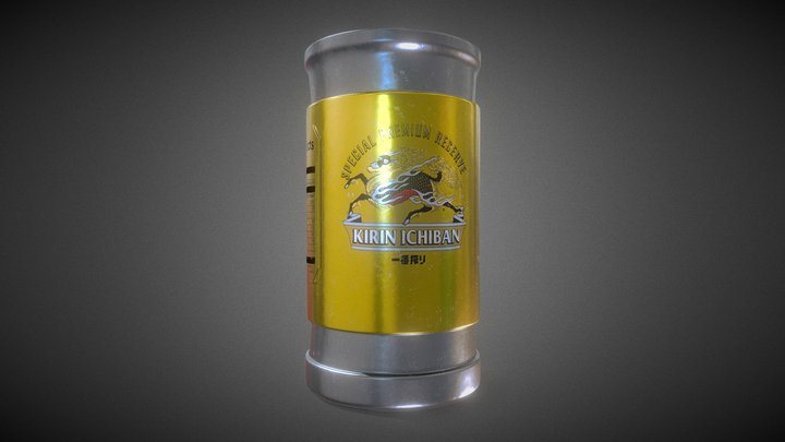 Japanese beer 3D Model