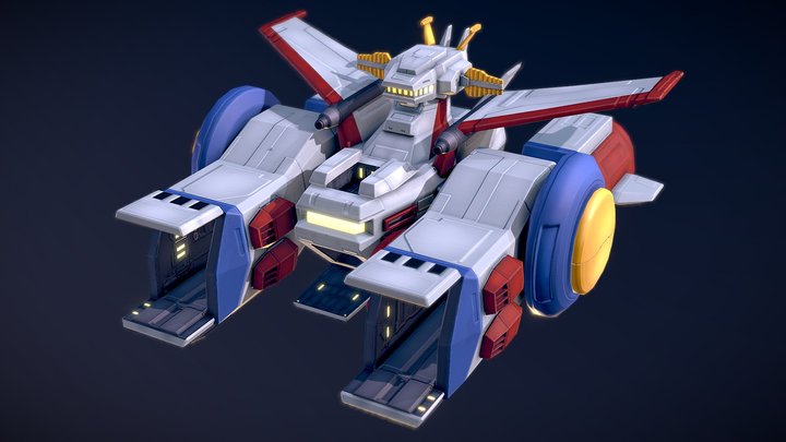 White Base 3D Model