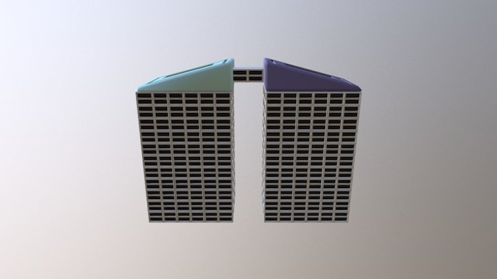 Night Day Building 3D Model