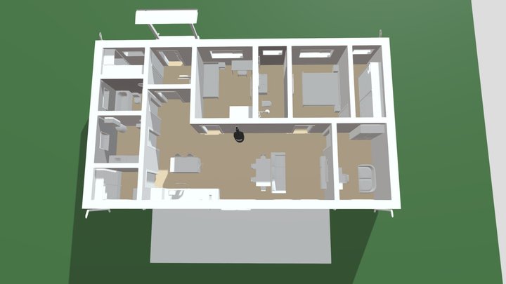 Дом в Максимовке - план 3D Model