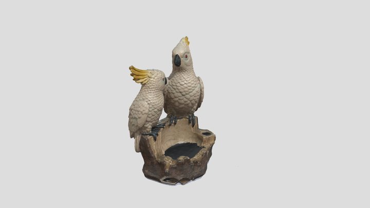 DecorativeSet_WhiteCockatoos 3D Model